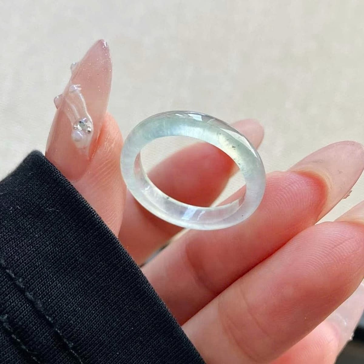 Icy Mint Jadeite Band