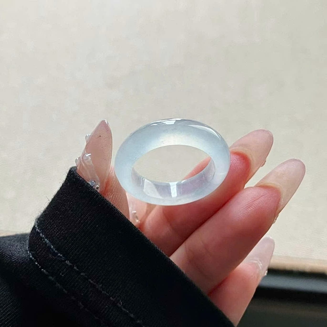 Glassy Ice Jadeite Band